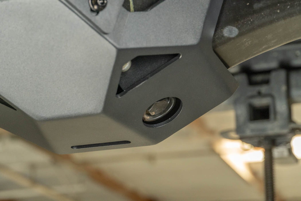 DV8 Offroad 2024-2026 Toyota Tacoma Rear Differential Skid Plate – installed on vehicle, image 6 of 11