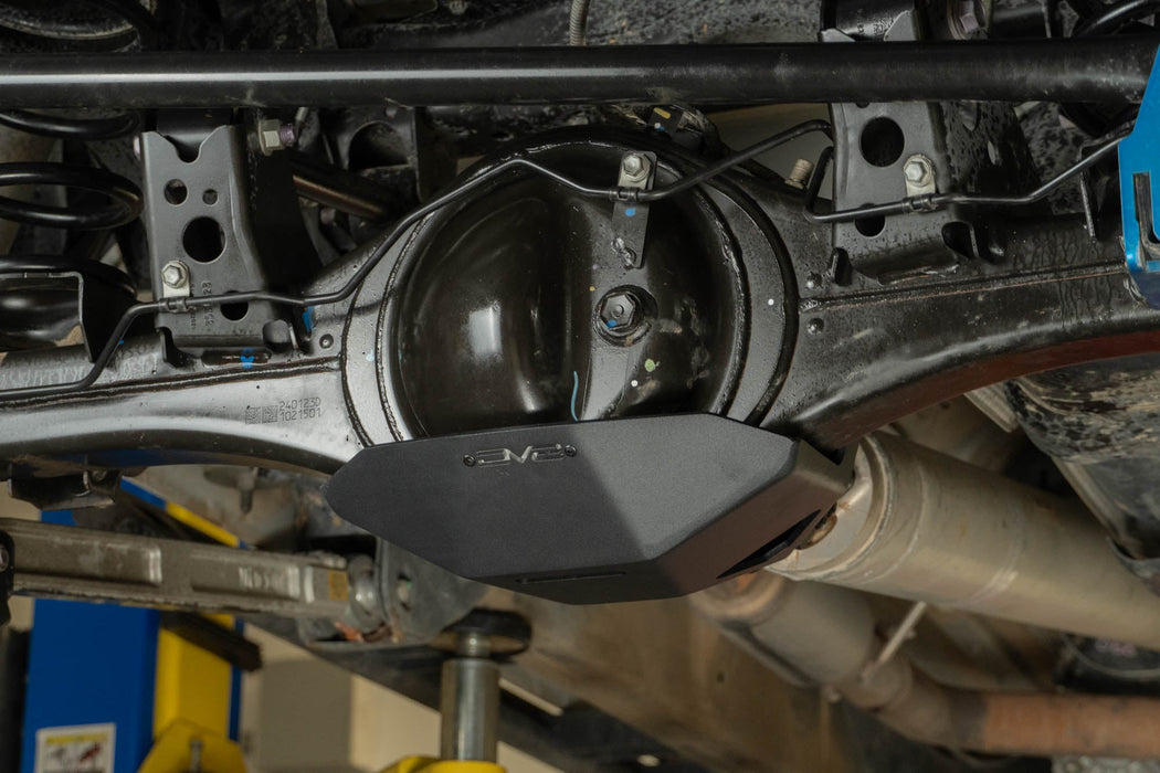 DV8 Offroad 2024-2026 Toyota Tacoma Rear Differential Skid Plate – installed on vehicle, image 4 of 11