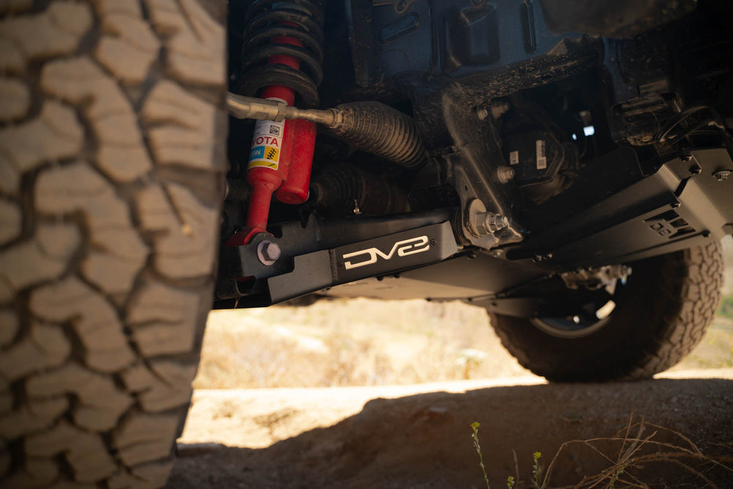 DV8 Offroad 2024-2026 Toyota Tacoma A-Arm Skid Plates – installed on vehicle, image 12 of 20