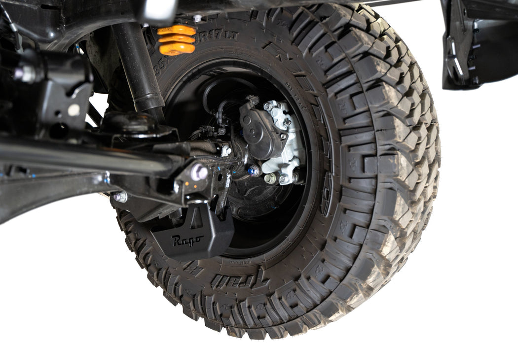 Rago Fabrication 2024-2026 Toyota Tacoma Rear Shock Guards – installed on vehicle, image 3 of 11