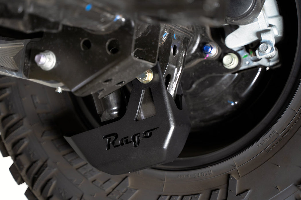 Rago Fabrication 2024-2026 Toyota Tacoma Rear Shock Guards – installed on vehicle, image 4 of 11