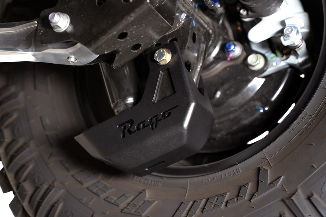 Rago Fabrication 2024-2026 Toyota Tacoma Rear Shock Guards – installed on vehicle, image 5 of 11