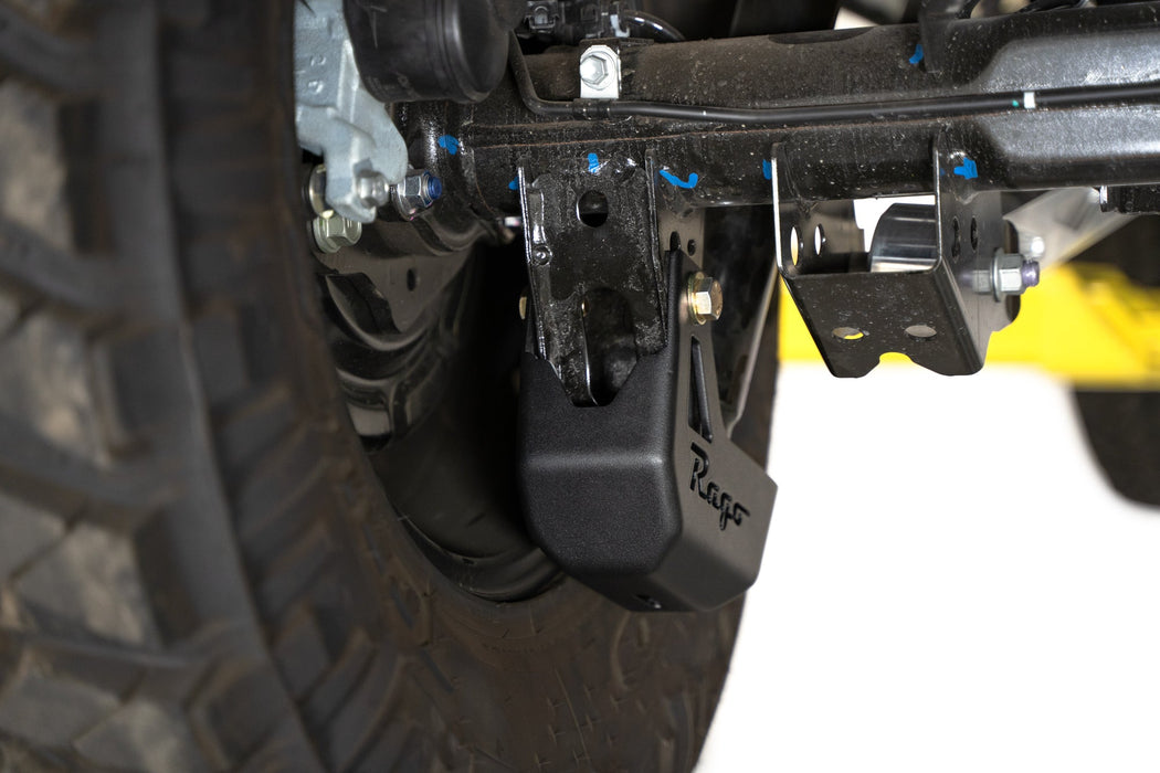 Rago Fabrication 2024-2026 Toyota Tacoma Rear Shock Guards – installed on vehicle, image 11 of 11