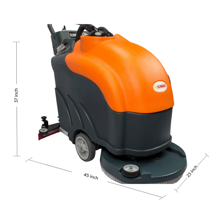 SANITMAX RT50 22" Walk-behind Commercial Floor Scrubber Dryer Machine, 30,000 sqft/h Cleaning Efficiency... - Features