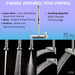 Forno Acqua -inch kitchen faucet in brushed nickel four spray modes explained