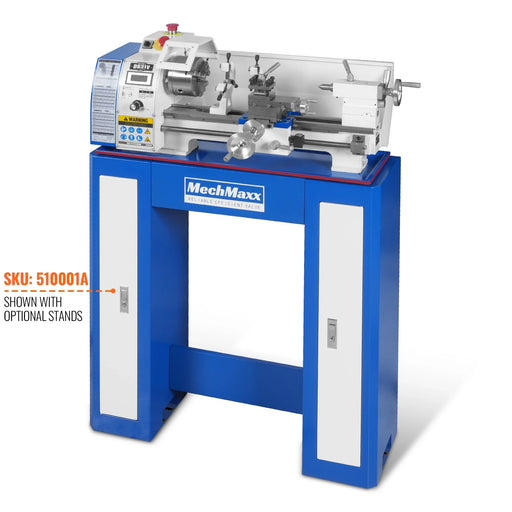 1.5‘’ Spindle Bore Metal Lathe Machine 8'' x 16'' High Precision Brushless Motor Mini 1.5HP Benchtop 0-2500 RPM Variable Speed Metal Working Machine 1.5‘’ Spindle Bore Small Lathe without Stand 0831V