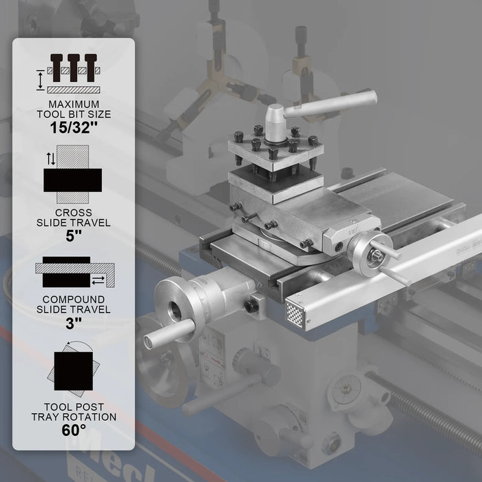 1.5‘’ Spindle Bore Metal Lathe Machine 10'' x 30'' High Precision Brushless Motor Benchtop 0-2000 RPM  Variable Speed Metal Working Machine 1.5HP Small Lathe without Stand 1030V