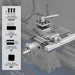 1.5‘’ Spindle Bore Metal Lathe Machine with DRO 10'' x 30'' High Precision Benchtop 0-2000 RPM  Variable Speed Metal Working Machine 1.5HP Small Lathe without Stand 1030VD