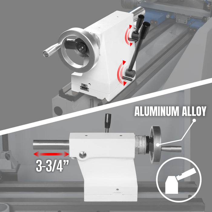 13" x 40" Industrial Heavy Duty Bench Metal Lathe 2HP/1500W Metal Working Lathe High Precision 70-2000 RPM Variable Speed with Four-axis sliding system 1340G