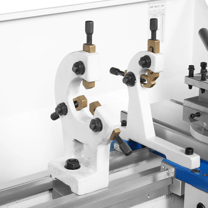 10'' x 22'' Industrial Metal Lathe Machine High Precision Benchtop 1.5HP Brushless Motor 0-2000 RPM Variable Speed Metal Working Machine Small Lathe without Stand 1022V