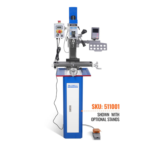 6"x20'' Benchtop Mill Drill Machine with DRO Brushless Motor, Variable Speed, R8 Spindle, 1 HP, 110V, Compact Milling Drilling Tool for Garage Shop, DIY Metalworking without Stand VM18LD
