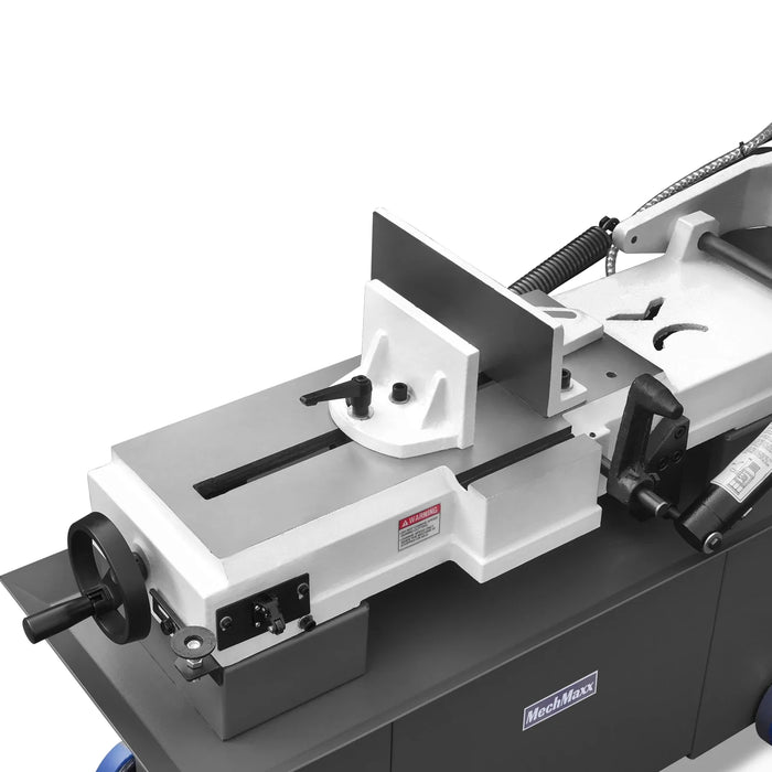 7" x 12" Metal Band Saw, 1.5 HP 115V/230V Dual Voltage 4-Speed Horizontal Vertical Bandsaw with Hydraulic Downfeed, Coolant System & Adjustable Angle Cutting for Steel, Aluminum, Pipe & Structural Metal BS-712N