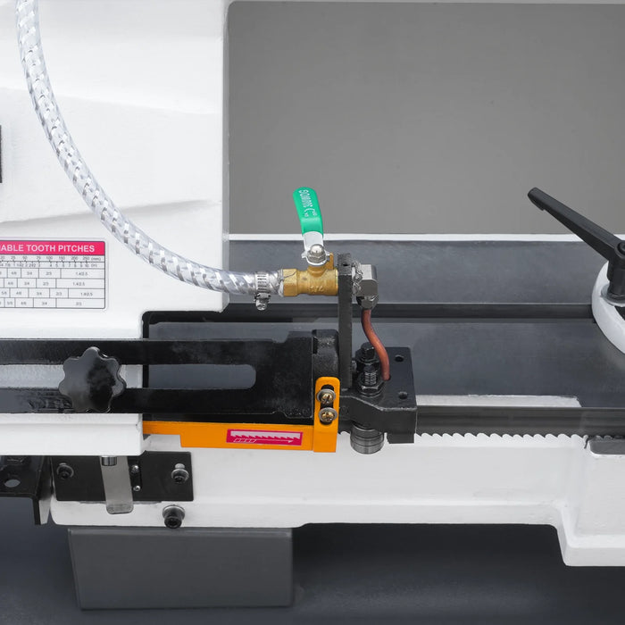 9 Inch Horizontal Metal Cutting Band Saw BS-912B, 4-Speed Adjustable, 1 PH 115V/230V Dual Voltage Pre-Wired 115V, Hydraulic Feed, Coolant System, 0-45° Miter Cutting, Portable Metal Band Saw for Steel, Stainless Steel, Aluminum, Metal Fabrication