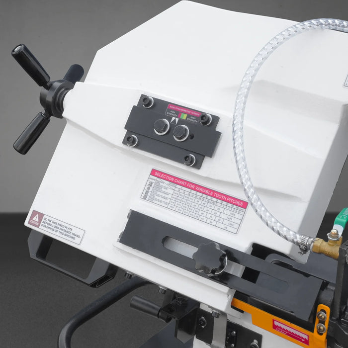9 Inch Horizontal Metal Cutting Band Saw BS-912B, 4-Speed Adjustable, 1 PH 115V/230V Dual Voltage Pre-Wired 115V, Hydraulic Feed, Coolant System, 0-45° Miter Cutting, Portable Metal Band Saw for Steel, Stainless Steel, Aluminum, Metal Fabrication