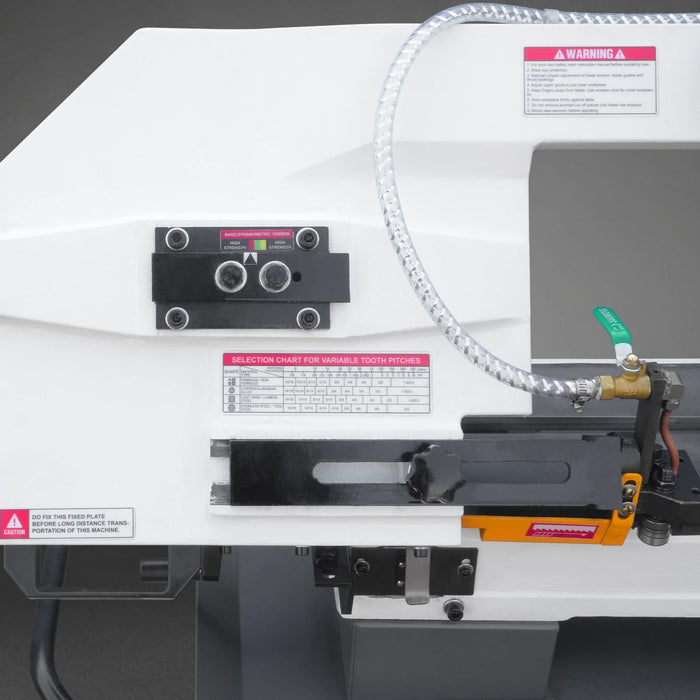 9 Inch Horizontal Metal Cutting Band Saw BS-912B, 4-Speed Adjustable, 1 PH 115V/230V Dual Voltage Pre-Wired 115V, Hydraulic Feed, Coolant System, 0-45° Miter Cutting, Portable Metal Band Saw for Steel, Stainless Steel, Aluminum, Metal Fabrication
