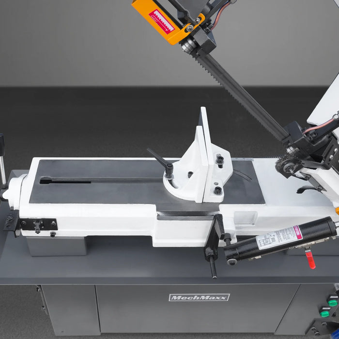 9 Inch Horizontal Metal Cutting Band Saw BS-912B, 4-Speed Adjustable, 1 PH 115V/230V Dual Voltage Pre-Wired 115V, Hydraulic Feed, Coolant System, 0-45° Miter Cutting, Portable Metal Band Saw for Steel, Stainless Steel, Aluminum, Metal Fabrication