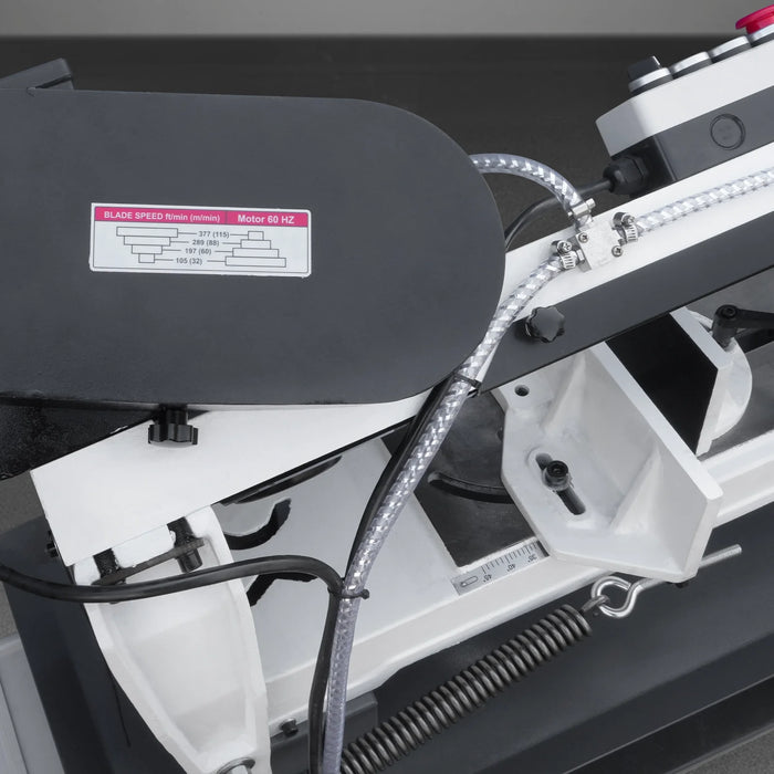 9 Inch Horizontal Metal Cutting Band Saw BS-912B, 4-Speed Adjustable, — view 22