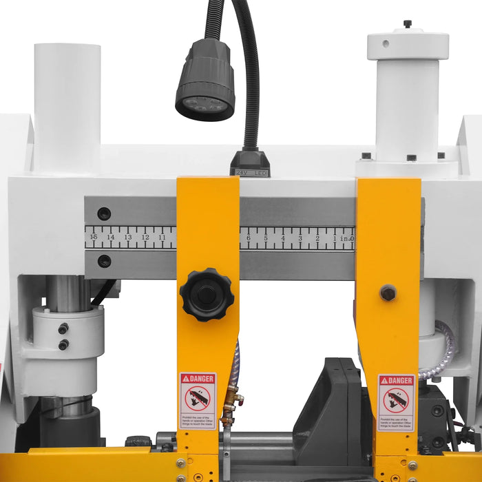 11" Double Column Horizontal Metal Cutting Band Saw, 3-Speed, Hydrauli — view 18