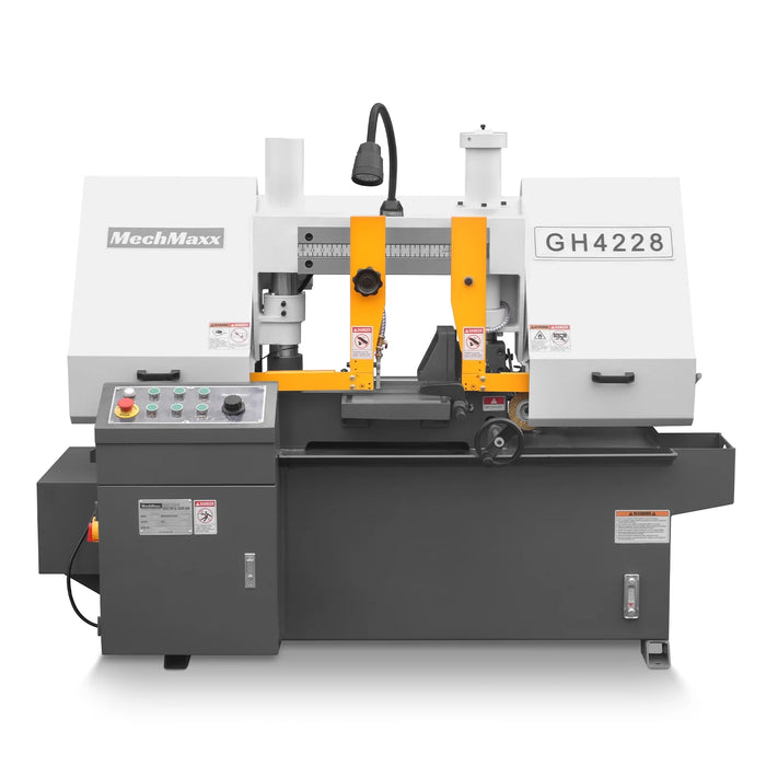 11" Double Column Horizontal Metal Cutting Band Saw, 3-Speed, Hydrauli — dimensions diagram