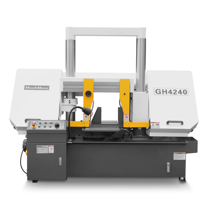15.7" Industrial Horizontal Metal Cutting Band Saw, Hydraulic Feed, 3. — detail view