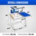 16x24 Inch Commercial Pneumatic Dual Platen Heat Press - Auto Lift Dig — angle view