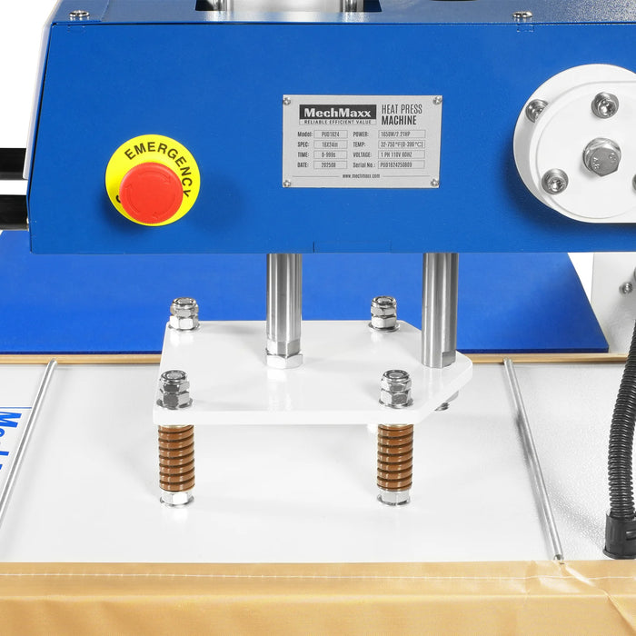 16x24 Inch Commercial Pneumatic Dual Platen Heat Press - Auto Lift Dig — view 20