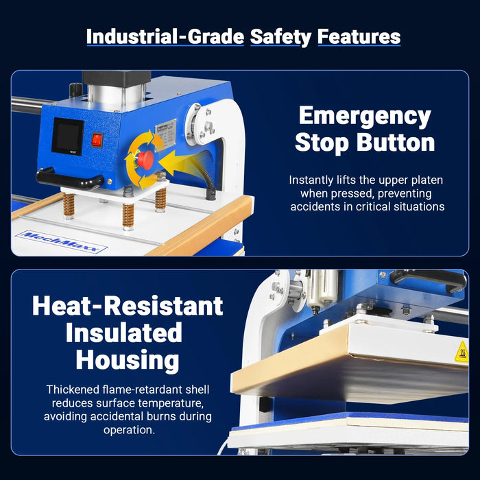 16x24 Inch Commercial Pneumatic Dual Platen Heat Press - Auto Lift Dig — view 11