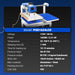16x24 Inch Commercial Pneumatic Dual Platen Heat Press - Auto Lift Dig — detail view