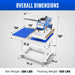 16x24 Inch Commercial Pneumatic Dual Platen Heat Press - Infrared Posi — angle view
