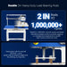 16x24 Inch Commercial Pneumatic Dual Platen Heat Press - Infrared Posi — dimensions diagram