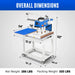 16x24 Inch Commercial Pneumatic Dual Platen Heat Press - Infrared Posi — angle view