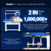 16x24 Inch Commercial Pneumatic Dual Platen Heat Press - Infrared Posi — dimensions diagram