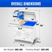 16x24 Inch Commercial Pneumatic Dual Platen Heat Press - Auto Lift Sub — angle view