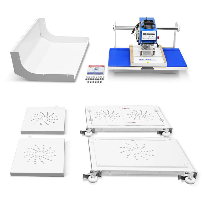 16x24 Inch Commercial Pneumatic Dual Platen Heat Press - Auto Lift Sub — view 15