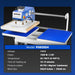 20x24 Inch (50x60cm) Commercial Pneumatic Dual Platen Heat Press Auto — detail view