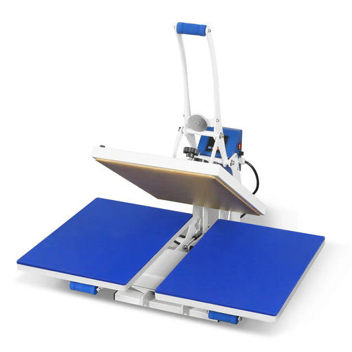 16"x24" Auto Open Dual Platen Heat Press Machine 110V 1.87HP 1400W -Se — angle view
