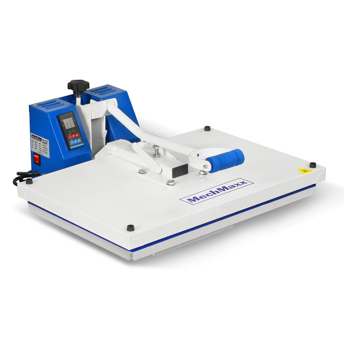 16"x24" (40x60cm) Manual Heat Press 110V 1.87HP/1400W - Teflon-Coated — angle view