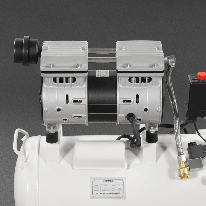 8 Gallon Air Compressor 600W 110V Oil-Free Quiet Electric Air Pump - 0 — dimensions diagram