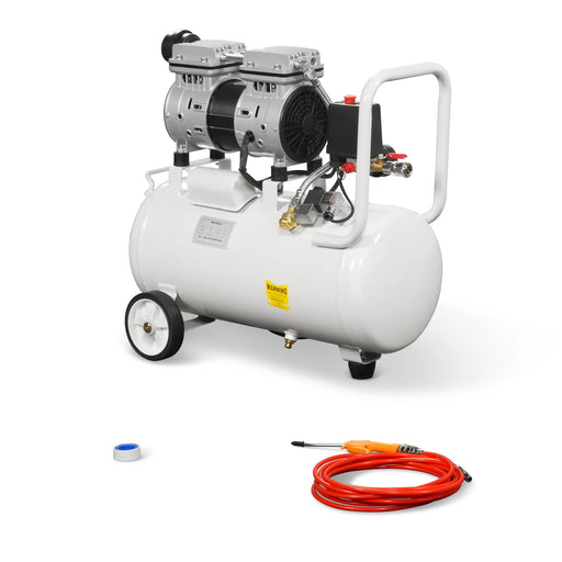 8 Gallon Air Compressor 600W 110V Oil-Free Quiet Electric Air Pump - 0