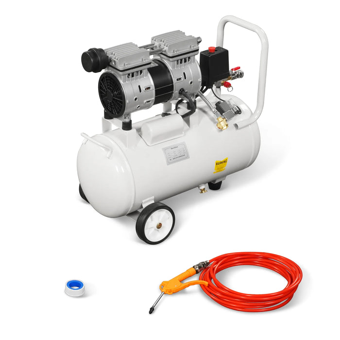 8 Gallon Air Compressor 600W 110V Oil-Free Quiet Electric Air Pump - 0 — view 9