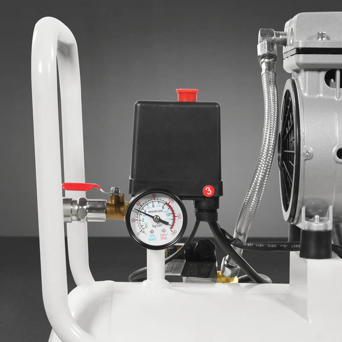 8 Gallon Air Compressor 600W 110V Oil-Free Quiet Electric Air Pump - 0 — view 10