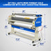 65" Wide Format Full-Auto Cold & Heat Assisted Pneumatic Laminator Machine with 4 Trimmers, Max Speed 40ft/min, 63" Max Width, 1.1" Max Thickness, Infrared Heating, Digital Control Pneumatic Roller Lifting (Requires Air Compressor, Not Included) 1700-B2
