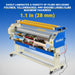 65" Wide Format Full-Auto Cold & Heat Assisted Pneumatic Laminator Machine with 4 Trimmers, Max Speed 40ft/min, 63" Max Width, 1.1" Max Thickness, Infrared Heating, Digital Control Pneumatic Roller Lifting (Requires Air Compressor, Not Included) 1700-B2