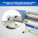 65" Wide Format Full-Auto Cold & Heat Assisted Pneumatic Laminator Machine with 4 Trimmers, Max Speed 40ft/min, 63" Max Width, 1.1" Max Thickness, Infrared Heating, Digital Control Pneumatic Roller Lifting (Requires Air Compressor, Not Included) 1700-B2