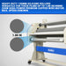 67" Wide Format Full - Auto Cold & Heat Assisted Pneumatic Laminator Machine (Model 1700 - A1) with 4 Trimmers, Max Speed 65.6 ft/min, 63" Max Width, 1.88" Max Thickness, Infrared Heating, Digital Control (Requires Air Compressor, Not Included)-1700-A1
