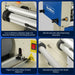 67" Wide Format Full - Auto Cold & Heat Assisted Pneumatic Laminator Machine (Model 1700 - A1) with 4 Trimmers, Max Speed 65.6 ft/min, 63" Max Width, 1.88" Max Thickness, Infrared Heating, Digital Control (Requires Air Compressor, Not Included)-1700-A1