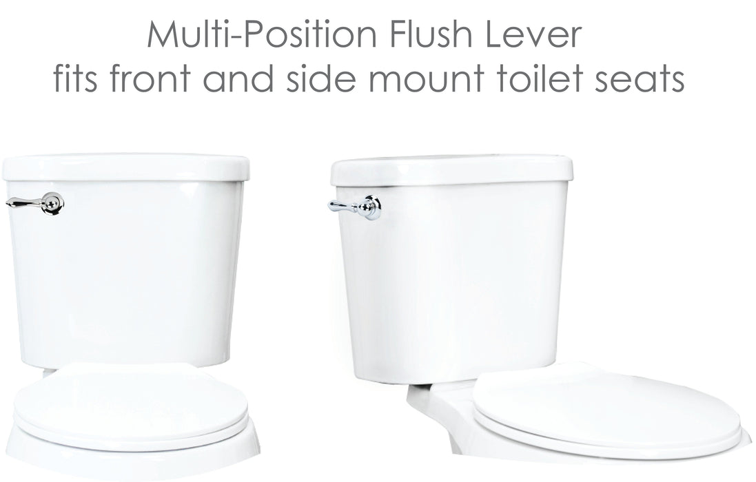 Utility Sink Universal Toilet Flush Replacement Handle (Chrome Finish) Bathroom Fixture - Detail View