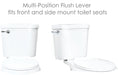 Utility Sink Universal Toilet Flush Replacement Handle (Chrome Finish) Bathroom Fixture - Detail View