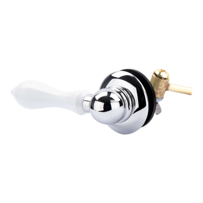 Utility Sink Universal Toilet Flush Replacement Handle (WhiteFinish) Bathroom Fixture