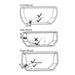 Utility Sink Universal Toilet Flush Replacement Handle (WhiteFinish) Bathroom Fixture - Detail View